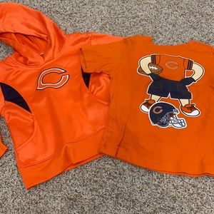 Chicago Bears Hoodie and Tshirt bundle 4t